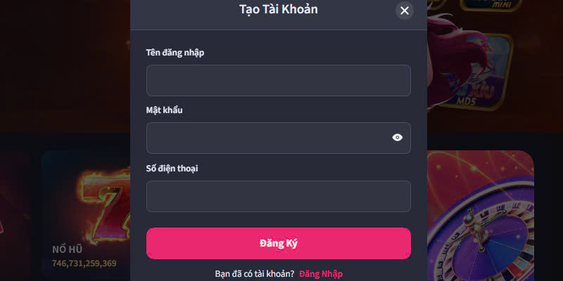 Điền thông tin đăng ký TX88