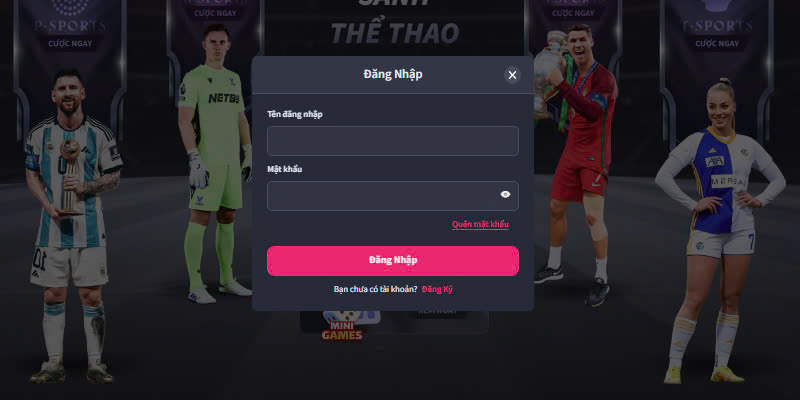 Điền thông tin đăng nhập TX88