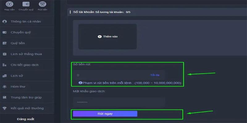Điều kiện để rút tiền tại TX88 